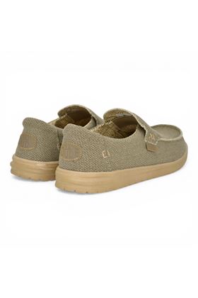 Mocassino uomo Hey Dude i n tela colore militare. HEY DUDE | 40124-ARMY